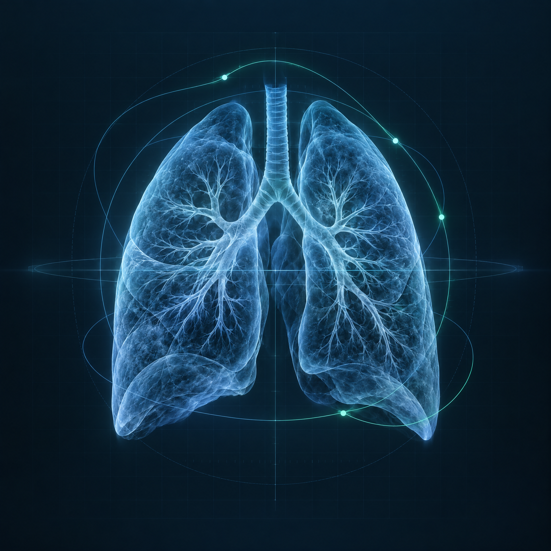 CT scan lung visualization
